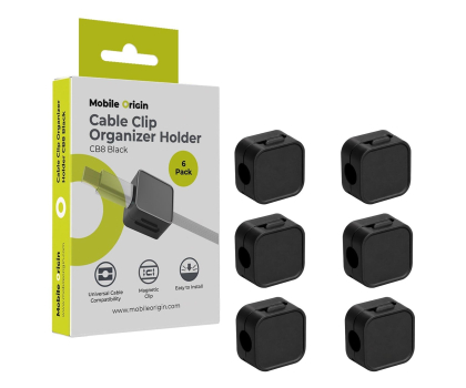 Kabel komputerowy Mobile Origin Cable Cord Organizer Holder CB8 Black